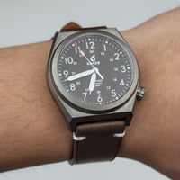 Emery Vintage Buttero Leather Strap in Brown (18mm) - Nomad Watch Works MY