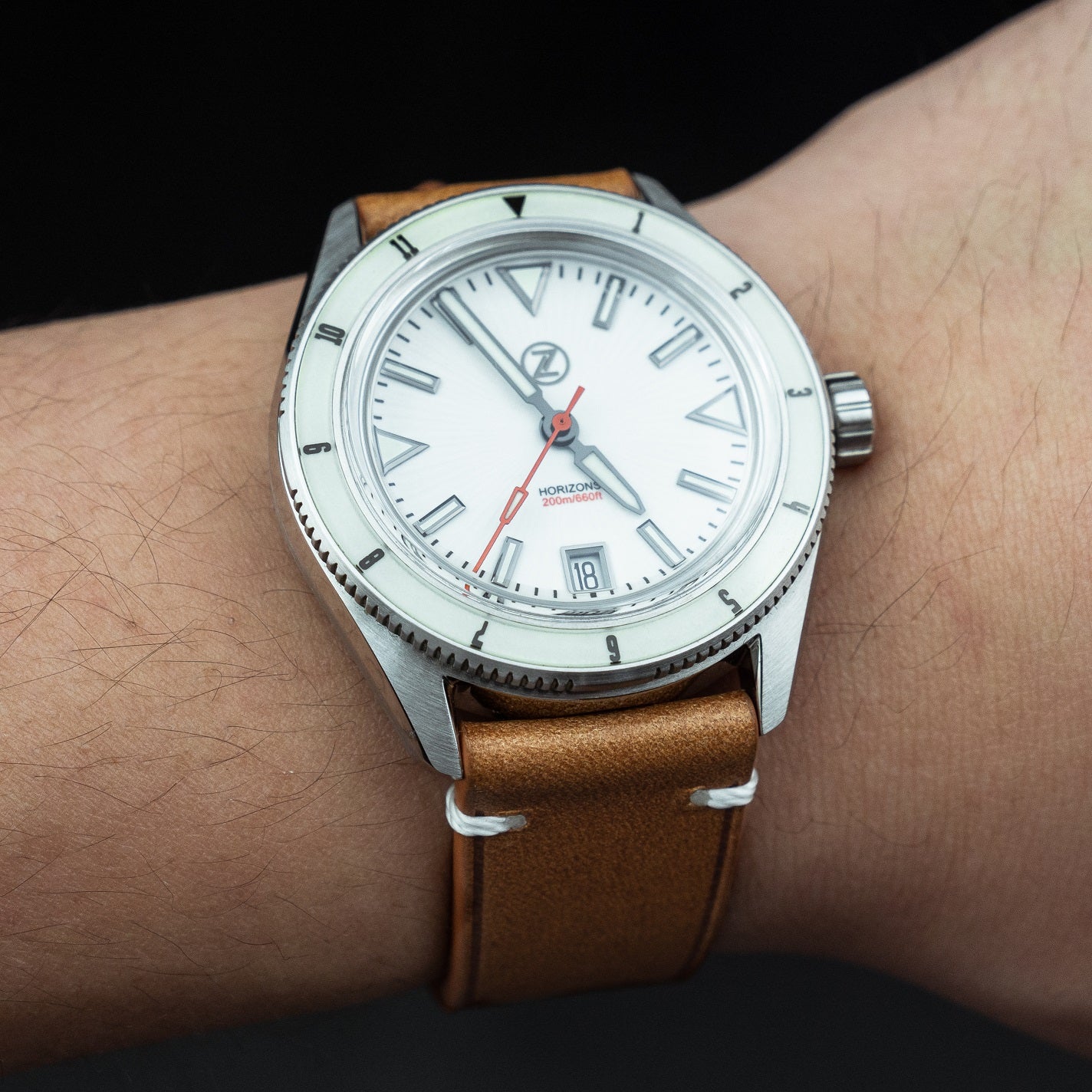 Emery Vintage Buttero Leather Strap in Tan (18mm) - Nomad Watch Works MY