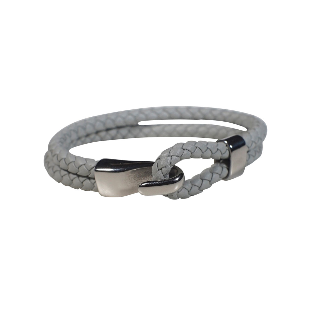 Oxford Leather Bracelet in White (Size M) - Nomad Watch Works Malaysia