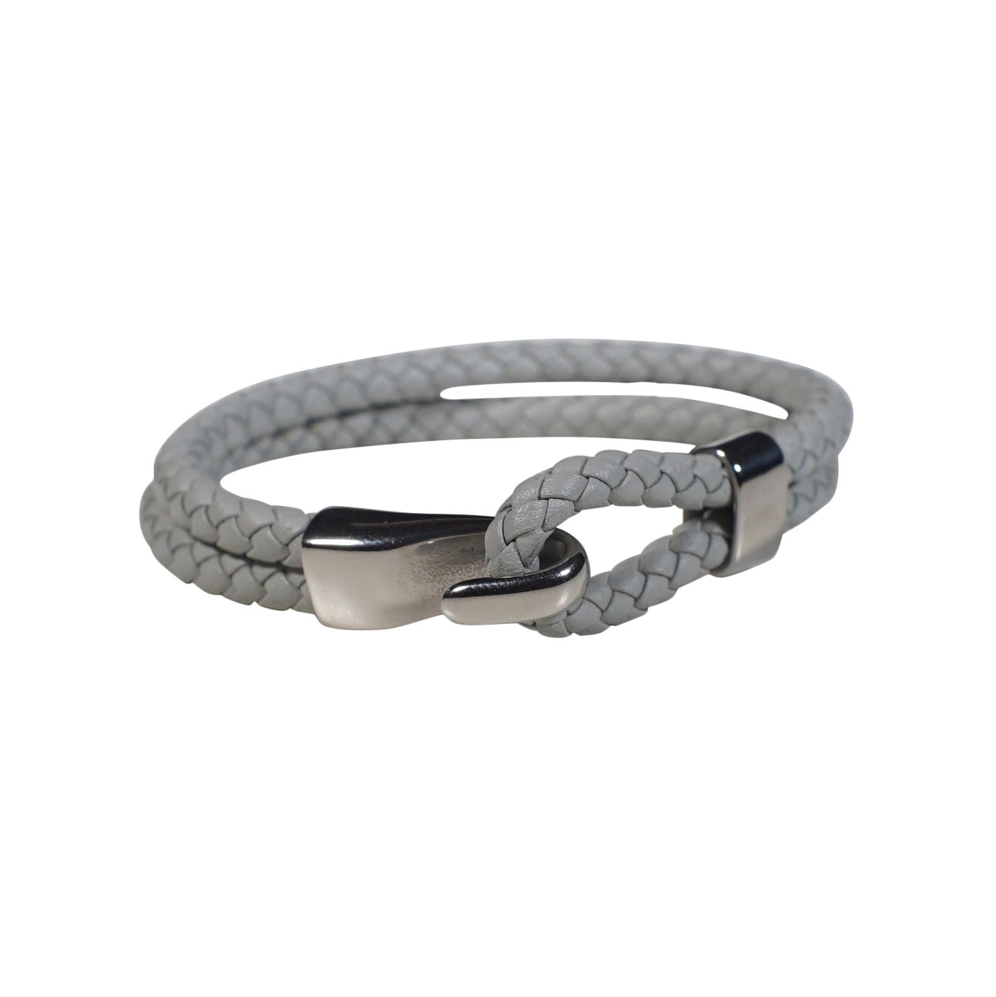 Oxford Leather Bracelet in White (Size M) - Nomad Watch Works Malaysia