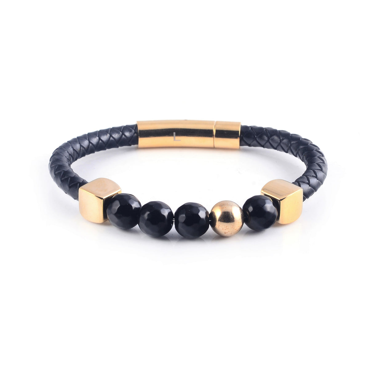 Lava Leather Bracelet in Yellow Gold (Size S) - Nomad Watch Works Malaysia