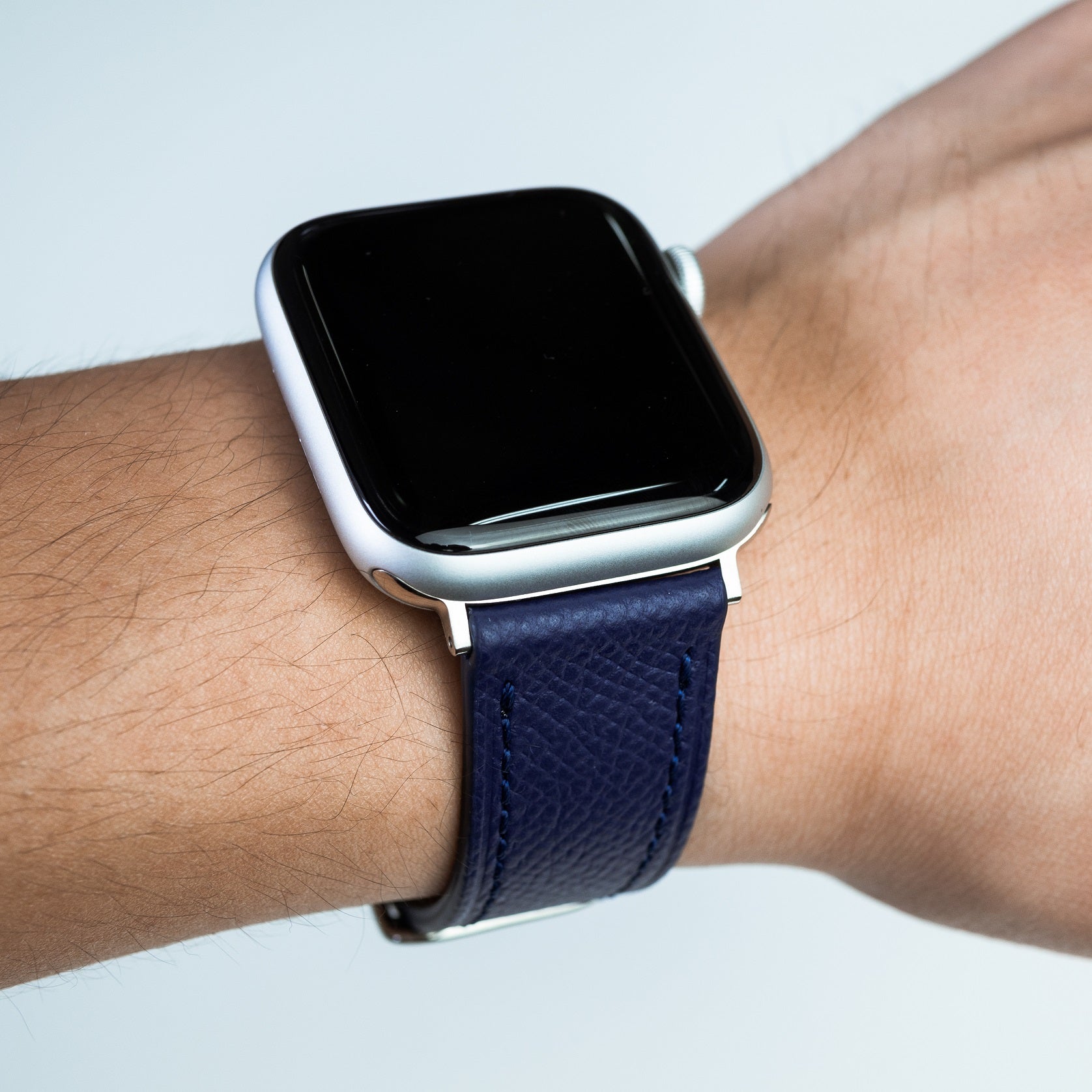 Emery Dress Epsom Leather Strap in Navy (38 & 40mm) - Nomad Watch Works Malaysia