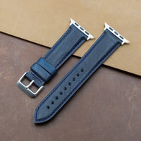 N2W Classic Horween Leather Strap in Dublin Navy (38, 40, 41mm) - Nomad Watch Works MY