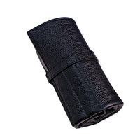 Leather Watch & Strap Roll in Black (3+5 Slots) - Nomad Watch Works Malaysia