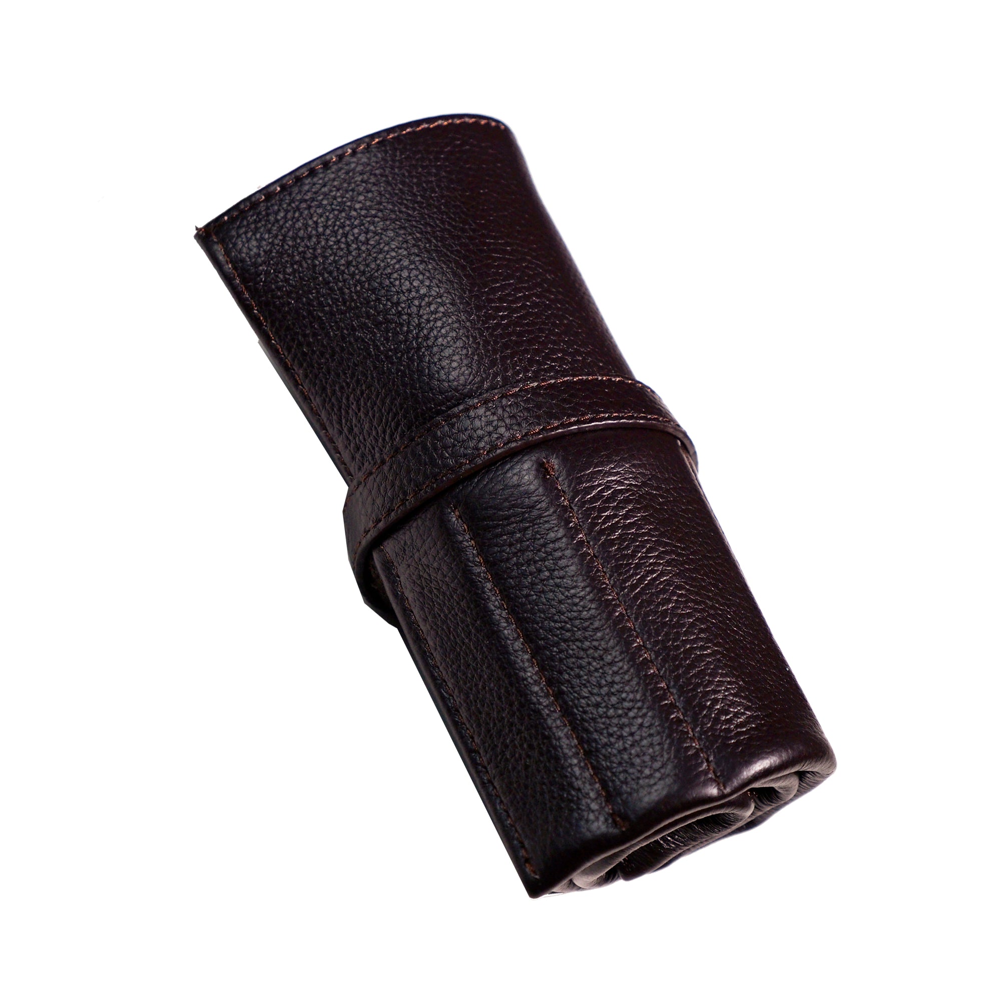 Leather Watch & Strap Roll in Brown (3+5 Slots) - Nomad Watch Works Malaysia