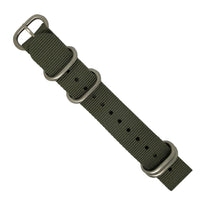 Heavy Duty Zulu Strap in Grey with Silver Buckle (20mm) - Nomad Watch Works Malaysia