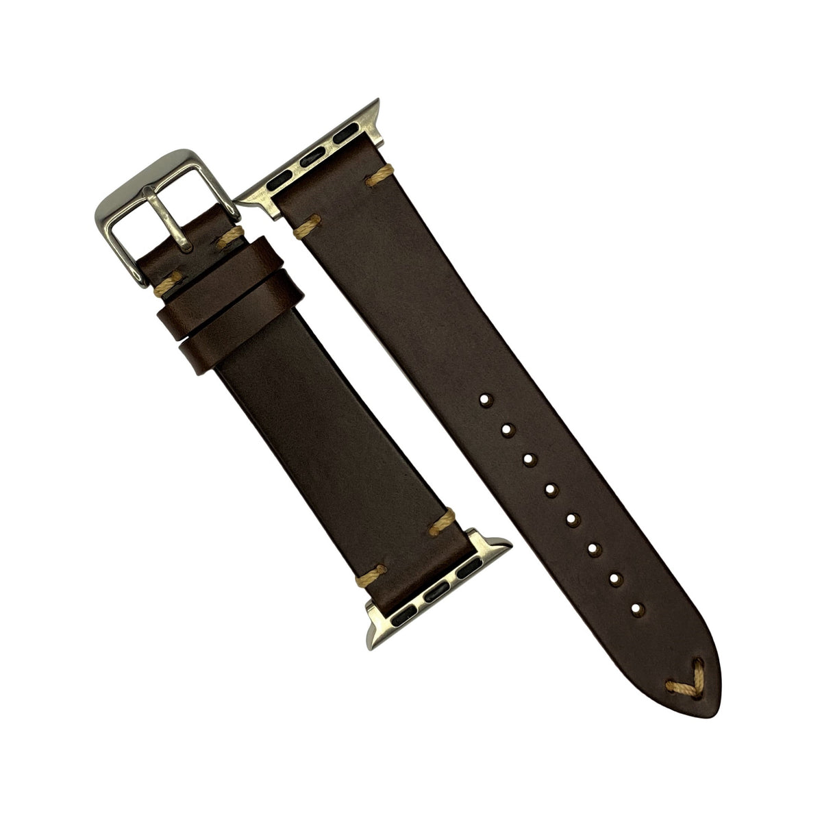 N2W Vintage Horween Leather Strap in Chromexcel® Brown (38 & 40mm) - Nomad Watch Works Malaysia