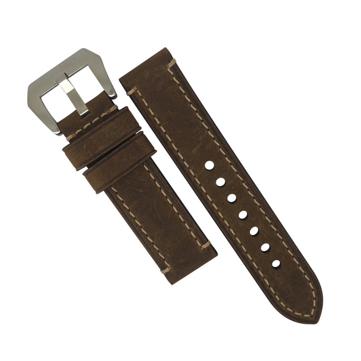 M1 Vintage Leather Watch Strap in Brown (20mm) - Nomad Watch Works Malaysia
