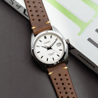 Premium Rally Leather Watch Strap in Tan (18mm) - Nomad Watch Works MY