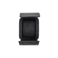 Saffiano Leather Watch Case in Black (1 Slot) - Nomad Watch Works MY