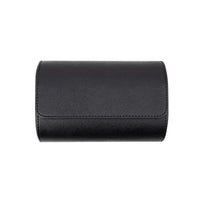 Saffiano Leather Watch Case in Black (2 Slots) - Nomad Watch Works MY