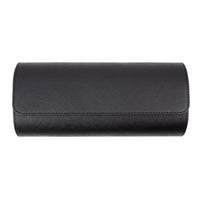 Saffiano Leather Watch Case in Black (3 Slots) - Nomad Watch Works MY