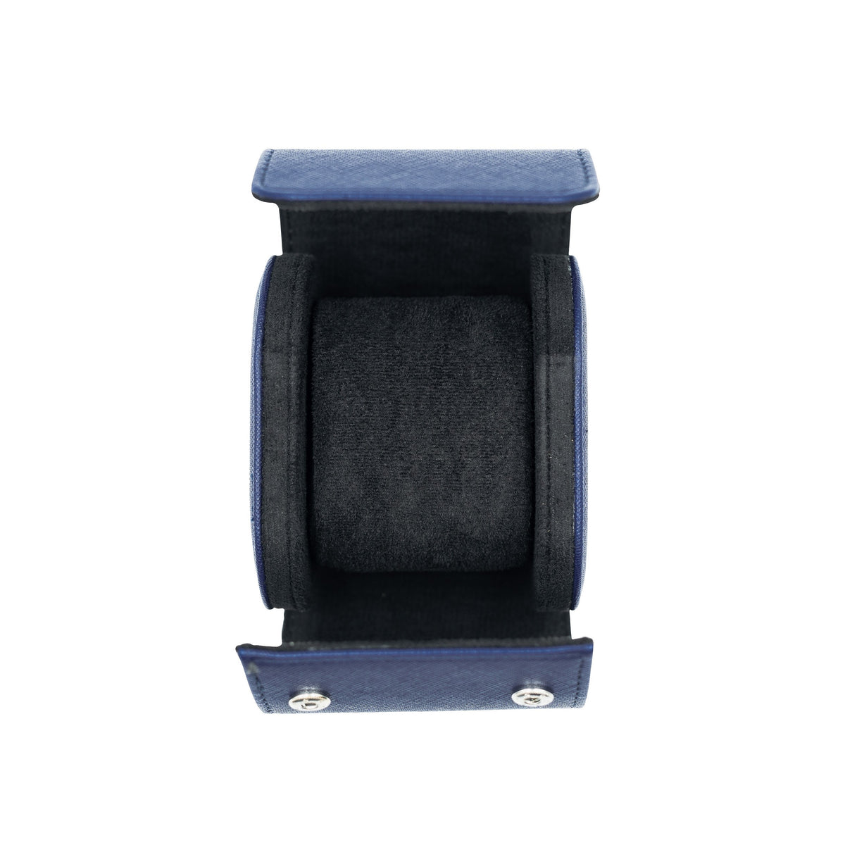 Saffiano Leather Watch Case in Navy (1 Slot) - Nomad Watch Works MY