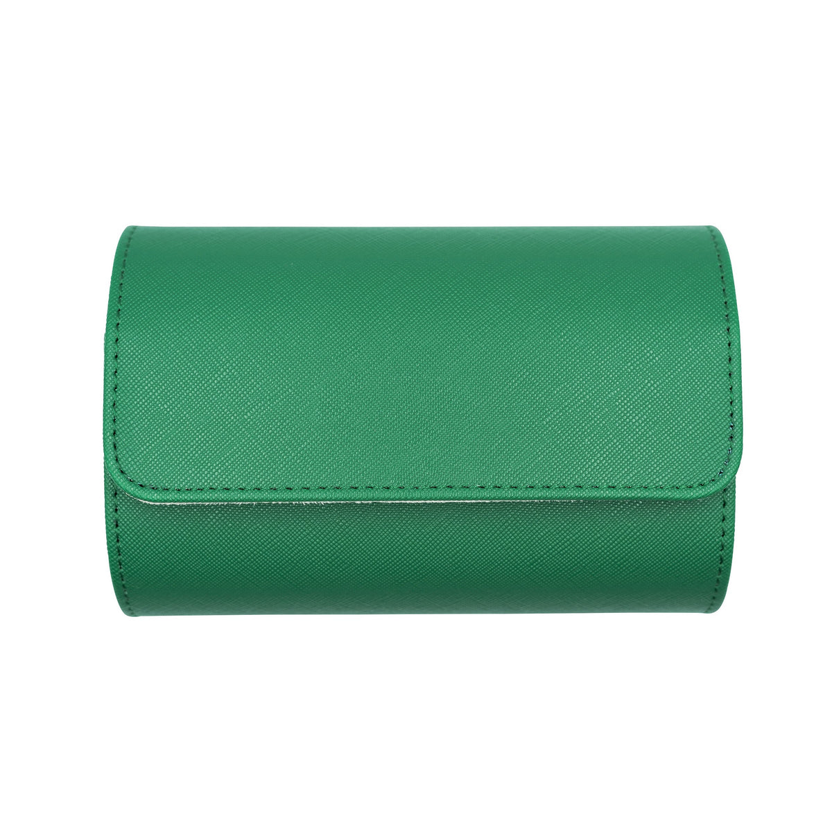 Saffiano Leather Watch Case in Green (2 Slots) - Nomad Watch Works MY