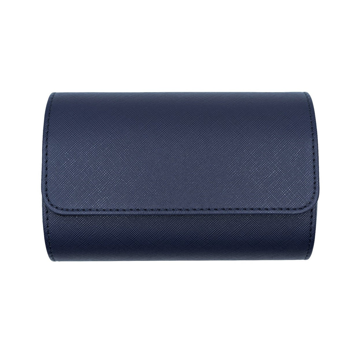 Saffiano Leather Watch Case in Navy (2 Slots) - Nomad Watch Works MY
