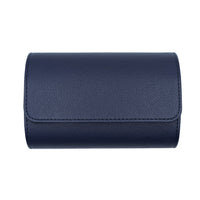 Saffiano Leather Watch Case in Navy (2 Slots) - Nomad Watch Works MY