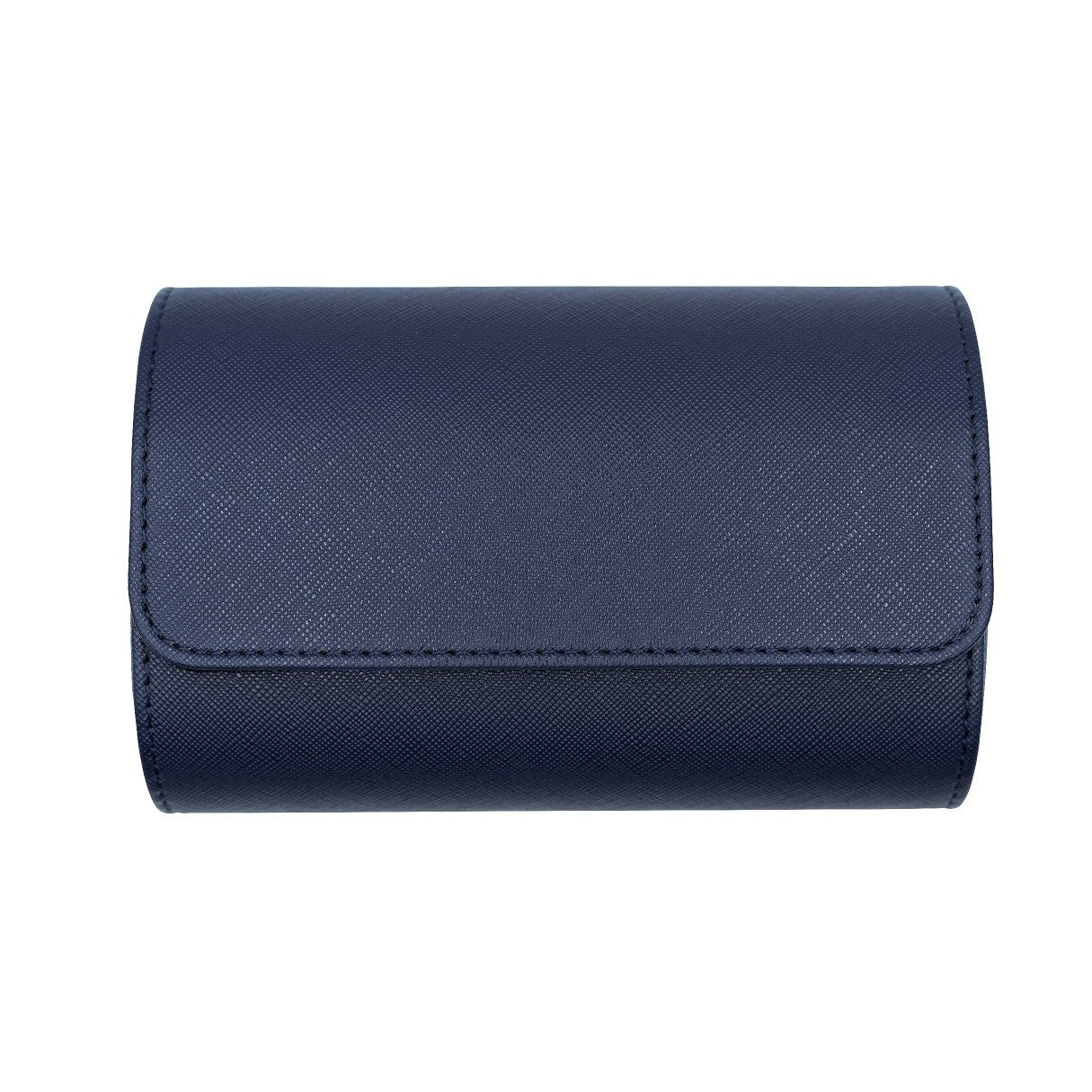 Saffiano Leather Watch Case in Navy (2 Slots) - Nomad Watch Works MY