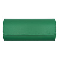 Saffiano Leather Watch Case in Green (3 Slots) - Nomad Watch Works MY